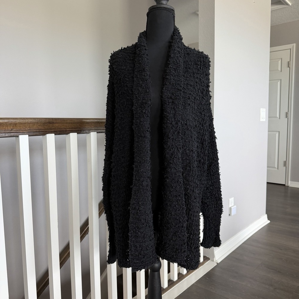 Anthropologie Akemi + Kin Women Popcorn Knit Long Cardigan Sweater Small Goth